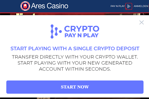 Ares Casino Pay'n Play