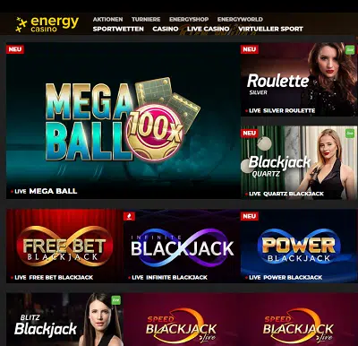 Energy Casino Live spiele