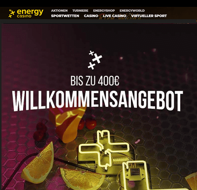 Energy Casino Willkommen Bonus