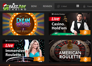 FastPay Live Casino Spiele