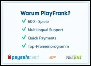 PlayFrank Casinoangebot