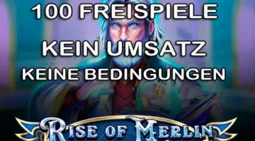 100 Rise of Merlin Freispiele ohne Umsatz