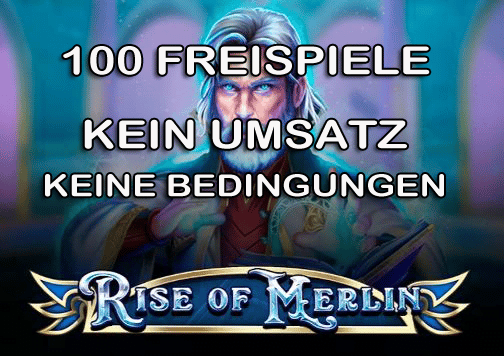 100 Rise of Merlin Freispiele ohne Umsatz