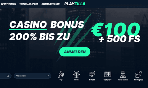Playzilla Bonus 200%
