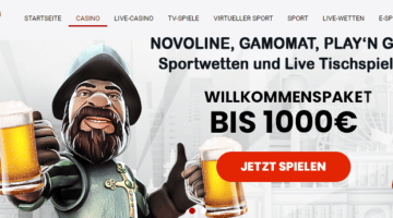 Dachbet Novoline plus Bonus Deutschland