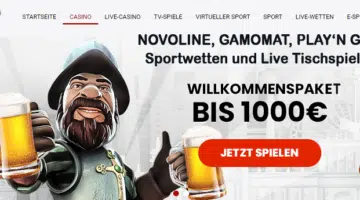 Dachbet Novoline plus Bonus Deutschland